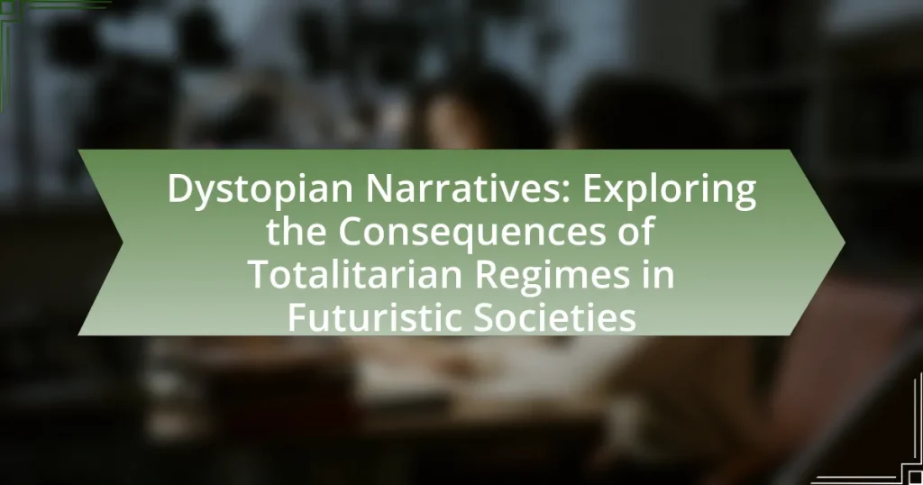 Dystopian Narratives: Exploring the Consequences of Totalitarian Regimes in Futuristic Societies
