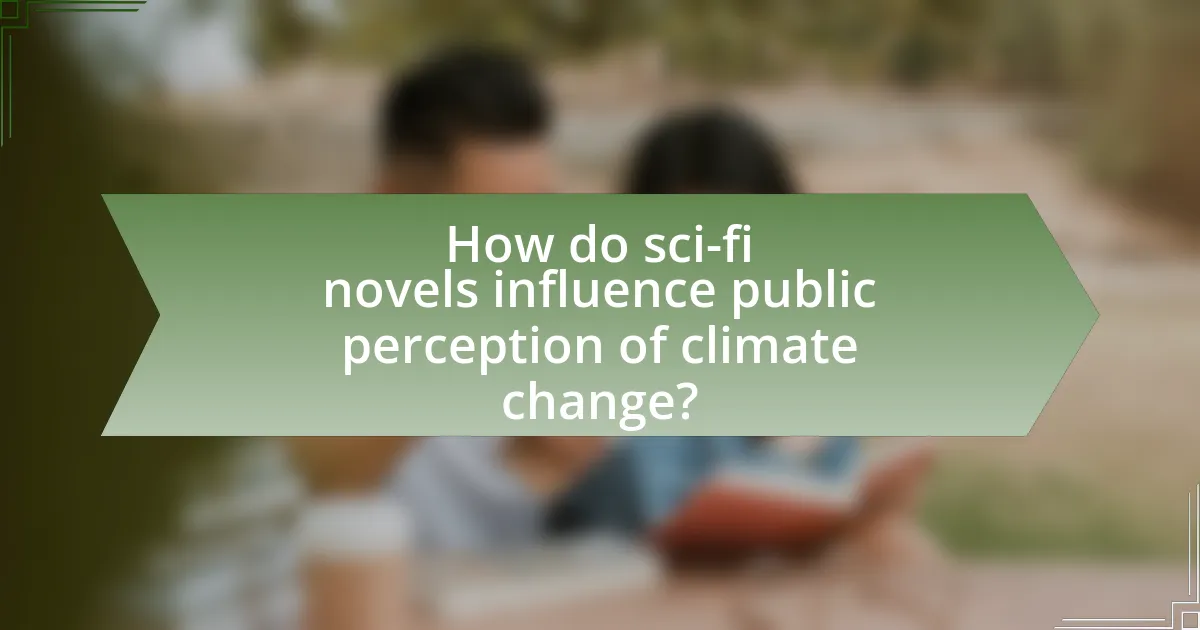 How do sci-fi novels influence public perception of climate change?