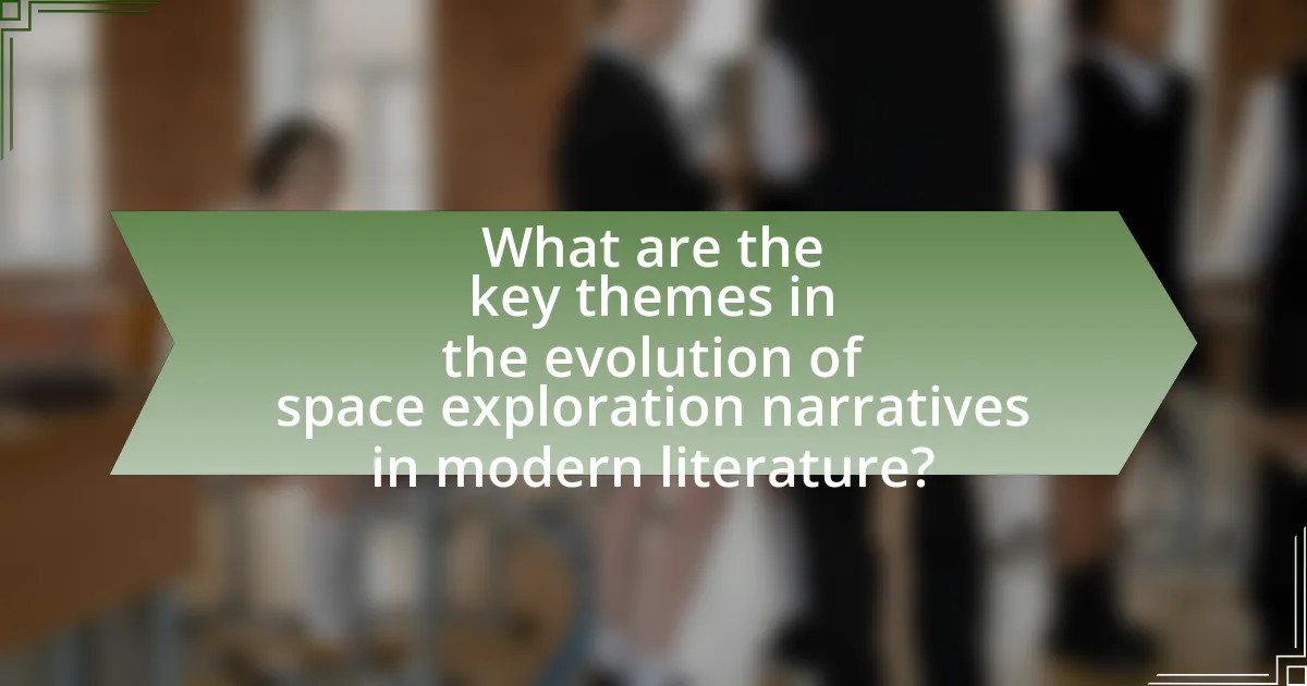 What are the key themes in the evolution of space exploration narratives in modern literature?